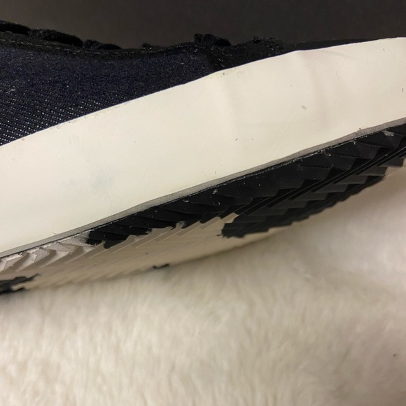 New 9.5 Karl Lagerfeld men’s denim/leather/suede sneakers - Picture 9 of 13